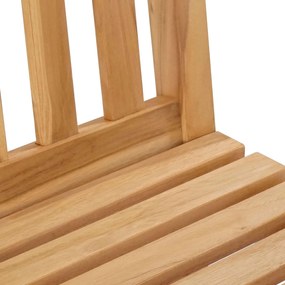 vidaXL Μπαρ σκαμπό 2 pcs Φυσικό Στερεό Ξύλο Τίκ