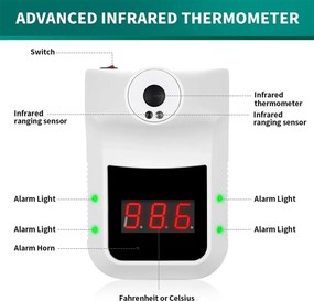 Ψηφιακό επιτοίχιο θερμόμετρο - K3 - 882405