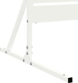 vidaXL Οθόνη Ιδιωτικότητας Λευκό 100 x 50 x 180 εκ. Ατσάλι