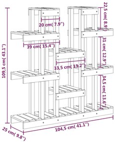 ΒΑΣΗ ΓΛΑΣΤΡΑΣ ΚΑΦΕ ΜΕΛΙ 104,5X25X109,5 ΕΚ ΑΠΟ ΜΑΣΙΦ ΞΥΛΟ ΠΕΥΚΟΥ 822095