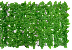 vidaXL Διαχωριστικό Βεράντας με Πράσινα Φύλλα 500 x 75 εκ.