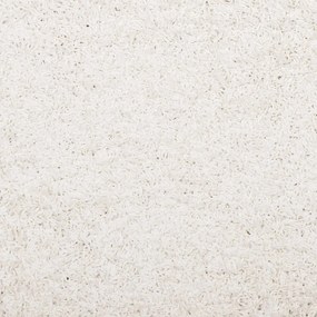 Χαλί Shaggy με Ψηλό Πέλος Μοντέρνο Κρεμ 160 x 230 εκ. - Κρεμ