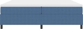 vidaXL Κρεβάτι με ελατήρια Μπλε και άσπρο 200 x 200 cm
