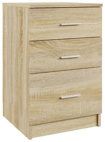 vidaXL Κομοδίνο Sonoma Δρυς 40 x 40 x 63 εκ. από Επεξεργασμένο Ξύλο