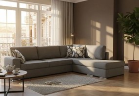 Γωνιακός καναπές Must-Αριστερή-295φ 230β εκ.-Γκρι Anoixto