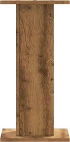 vidaXL Βάσεις Φυτών 2 τεμ. Αρτισιανή Δρυς 30x30x60 εκ. Επεξ. Ξύλο