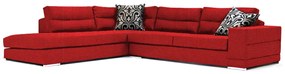 Γωνιακός καναπές Cane, 260x200x71cm, Κόκκινο - Δεξιά Γωνία - PL6421