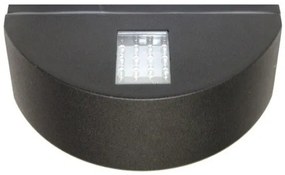 Απλίκα Φωτιστικό Τοίχου LED 1,6W Ημικύκλιο Διπλής Κατεύθυνσης ΙΡ54 Ψυχρό Φως 22x9 Lumen-9-7015610-Μαύρο 9-7015610