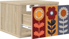 vidaXL Τοίχου κομοδίνο ESSEN Sonoma Δρυς 36 x 33 x 25 εκ.