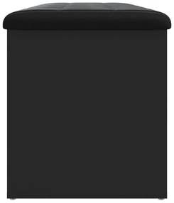 Παγκάκι Αποθήκευσης Μαύρο 102x42x45 εκ. από Επεξεργασμένο Ξύλο - Μαύρο