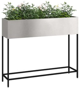 vidaXL Υψωμένος Κήπος 100 x 26 x 82 εκ. Ανοξείδωτο Ατσάλι