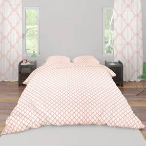 Σεντόνια Μονά (Σετ 3τμχ) Dimcol Windows White-Coral 161