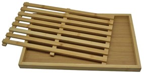 Ξύλο Κοπής Ψωμιού Από Bamboo 835362 Με Θήκη 40x25x2,2cm Natural Ankor Bamboo