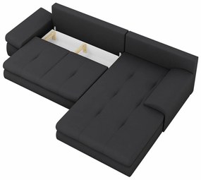 Γωνιακός Καναπές Lincoln 124, Λειτουργία ύπνου, Αποθηκευτικός χώρος, 313x215x82cm, 150 kg, Πόδια: Πλαστική ύλη | Epipla1.gr