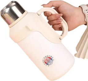 Φορητό παγούρι-θερμός με χειρολαβή - 1000ml - 123743 - Beige