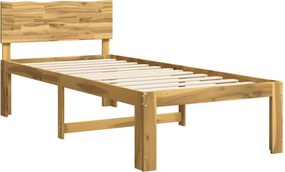 vidaXL Μονό Κρεβάτι με Κεφαλάρι ROSTOCK Λευκό 100 x 200 cm