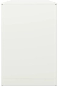 vidaXL Ράφι Καυσόξυλων Λευκό 100x40x60 εκ. Ατσάλινο