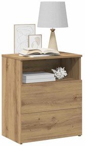 vidaXL Κομοδίνο Αρτισιανή Δρυς 50x32x60 εκ. από Επεξεργασμένο Ξύλο