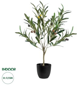 GloboStar® Artificial Garden OLIVE TREE 20051 Τεχνητό Διακοσμητικό Φυτό Ελιά Υ55cm