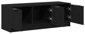 vidaXL Ντουλάπα τηλεόρασης Μαύρη Δρύς 102x35x36,5 εκ Επεξεργασμένο ξύλο