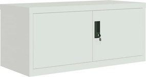 vidaXL Αρχειοθήκη Αν. Γκρι 90 x 40 x 145 εκ. Ατσάλινη