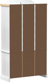 vidaXL Βιτρίνα Λευκό 103.5 x 42 x 180 εκ Στερεά ξυλεία πεύκου