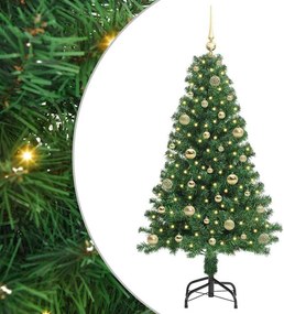 vidaXL Τεχνητό Χριστουγεννιάτικο Δέντρο με 150 LED Πράσινο 150 cm