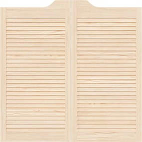 vidaXL Πόρτες Swing 2 pcs Φυσικό Μασίφ Ξύλο Πεύκου