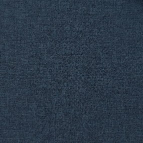 Κουρτίνα Συσκότισης με Όψη Λινού &amp; Γάντζους Μπλε 290x245 εκ. - Μπλε