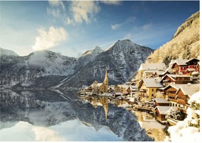 Παζλ Educa Winter in Hallstatt, Austria 1500 Τεμάχια