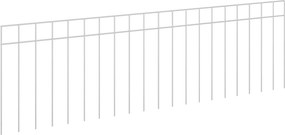 vidaXL Πάνελ Φράχτη Κήπου 24 τμχ. 100 x 30 cm Γαλβανισμένος Χάλυβας