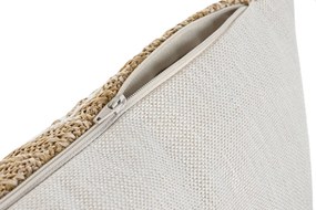 Μαξιλάρι Home ESPRIT Λευκό Φυσικό 50 x 15 x 30 cm