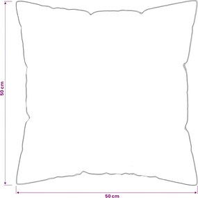 vidaXL Μαξιλάρι 50 x 50 cm Αυστραλιανό Μαλλί Λευκό