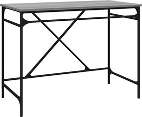 vidaXL Γραφείο Γκρι Sonoma 100 x 50 x 75 εκ. από Επεξεργασμένο Ξύλο