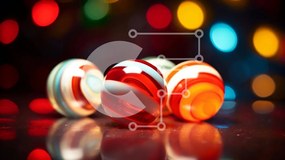 Intra Συλλεκτικό Ξύλινο Παζλ Plywood 4mm - Πολύχρωμα παιχνίδια με μπάλα σε φωτισμένο φόντο Σε Ξύλινο Κουτί - Διαστάσεις Puzzle: 10x10 cm – 25 κομμάτια