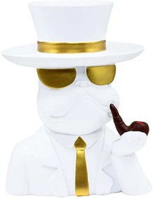 Διακοσμητική Φιγούρα Dog 374-225-493 20x11x28cm White Πολυρεσίνη