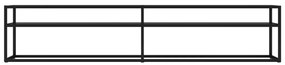 Έπιπλο Τηλεόρασης Μαύρο 200 x 40 x 40,5 εκ. από Γυαλί Ασφαλ. - Μαύρο