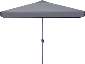 Ομπρέλα κήπου Dylan Megapap αλουμινίου χρώμα ανθρακί 3x3m.