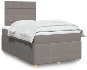 ΚΡΕΒΑΤΙ BOXSPRING ΜΕ ΣΤΡΩΜΑ TAUPE 120X200 ΕΚ. ΥΦΑΣΜΑΤΙΝΟ 3292027