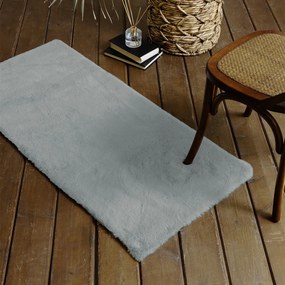 Χαλί Διαδρόμου Γούνινο (60x130) Nima Lounge Light Grey