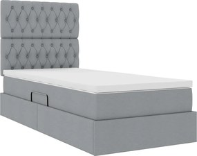 vidaXL Κρεβάτι με αποθηκευτικό χώρο και στρώμα 90 x 190 cm Πολυεστέρας