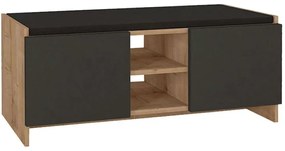 Παπουτσοθήκη Verly 0249144 110x33,2x43cm Oak-Anthracite Particle Board, Melamine