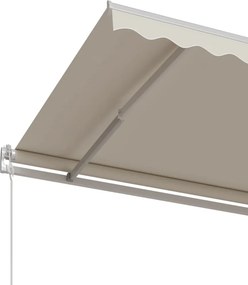 vidaXL Τέντα Συρόμενη Αυτόματη Κρεμ 500x350 εκ.