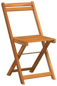 vidaXL Σετ Μπιστρό Κήπου με μαξιλάρι 3 pcs Καφέ Μασίφ ξύλο ακακίας