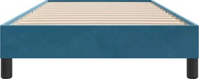 vidaXL Box Spring Κρεβάτι χωρίς στρώμα Σκούρο μπλε 80x210 cm Βελούδινο