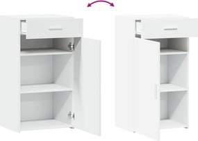vidaXL Συρταριέρα Λευκή 50x42,5x93 εκ. από Επεξεργασμένο Ξύλο