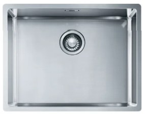 Franke Square BXX 210-54 Inox Λείος Υποκαθήμενος Νεροχύτης 54 cm