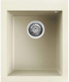 Elleci Quadra 100 Ένθετος Νεροχύτης κουζίνας Bianco Antico 62 41x50cm