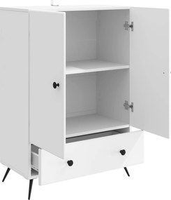 vidaXL Πλαϊνό γραφείο Λευκό 66 x 34,5 x 95 εκ. Επεξεργασμένο Ξύλο