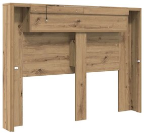 vidaXL Κεφαλάρι Artisan Oak 140 x 17 x 104,5 εκ Επεξεργασμένο ξύλο